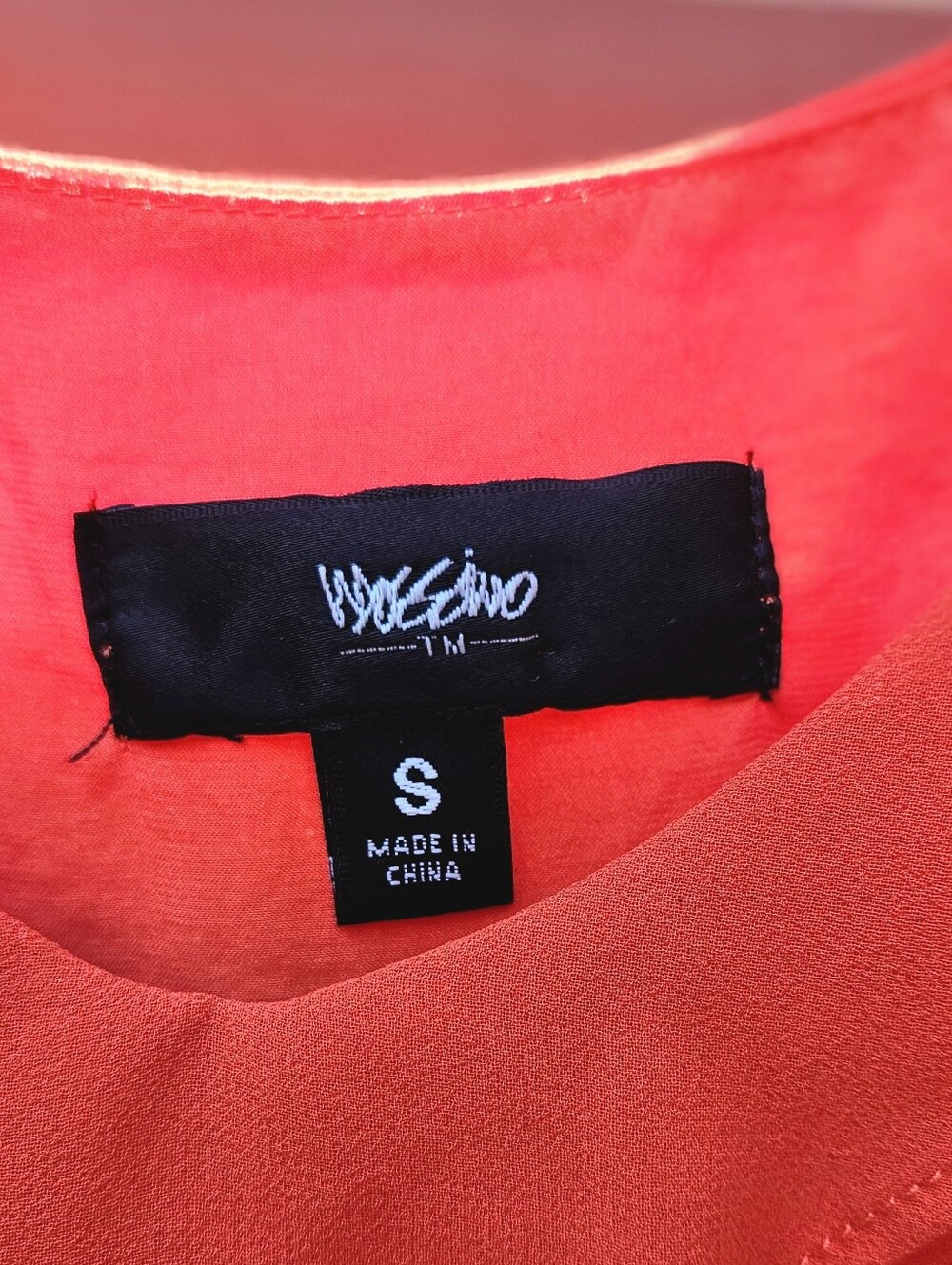 Mossimo Cherry Red Ruffle-Trim Tank Small - Picture 2 of 5